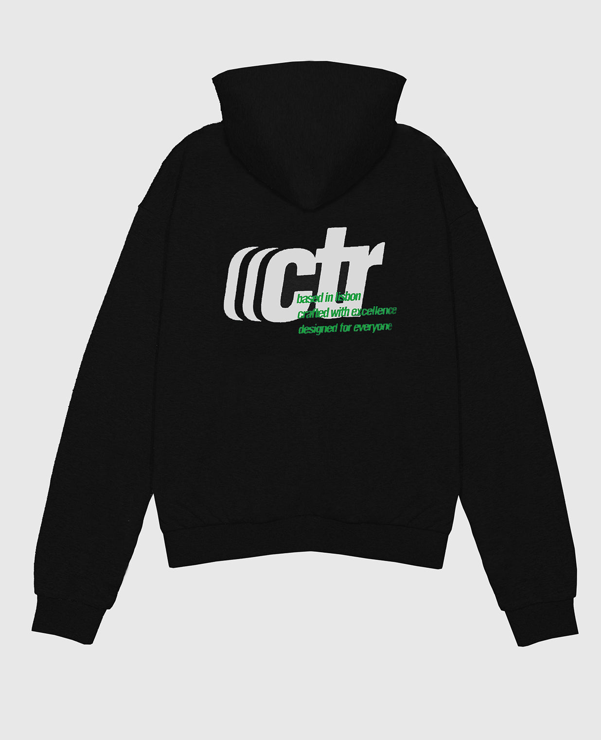 CTR BLACK HOODIE (460GSM)