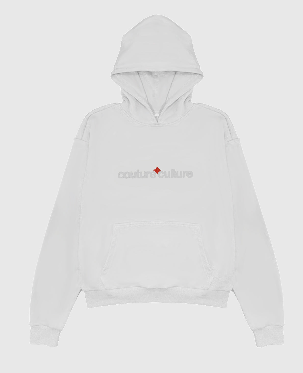 CTR WHITE HOODIE (460GSM)