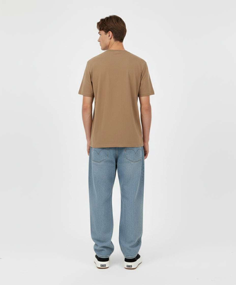 ESSENTIAL SOFT-BROWN TEE