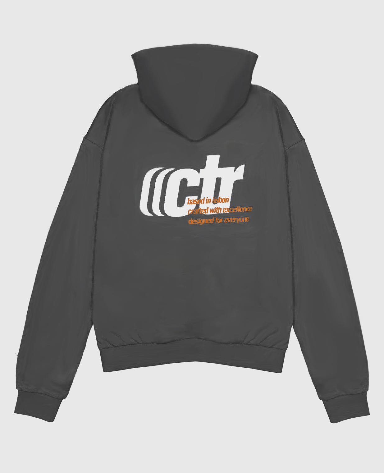 CTR DARK GRAY HOODIE (460GSM)