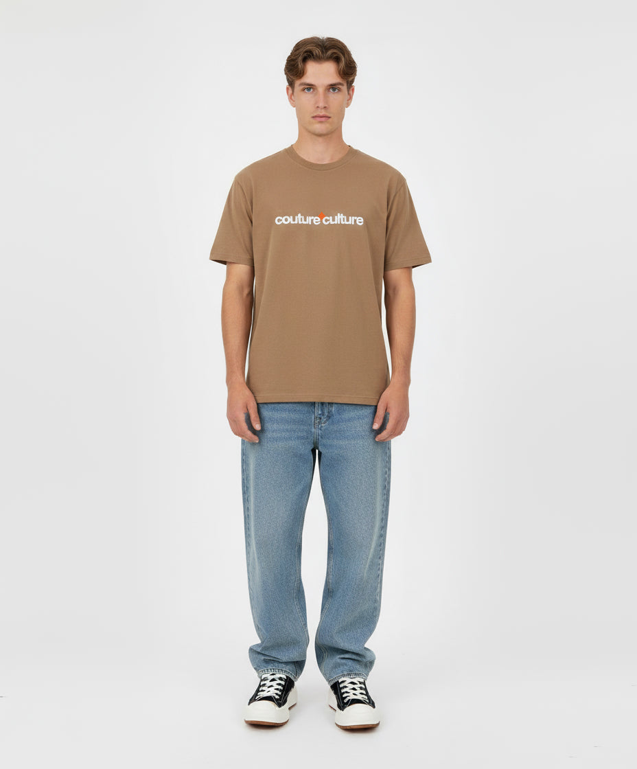 ESSENTIAL SOFT-BROWN TEE